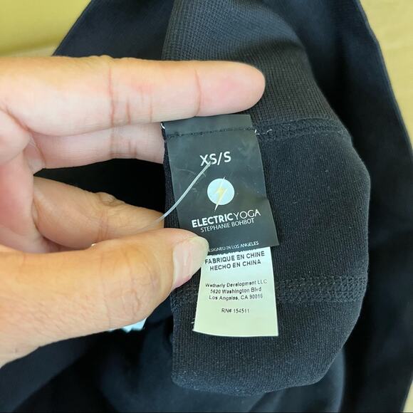 Electric Yoga Black Mesh Leggings XS/S - Picture 8 of 9